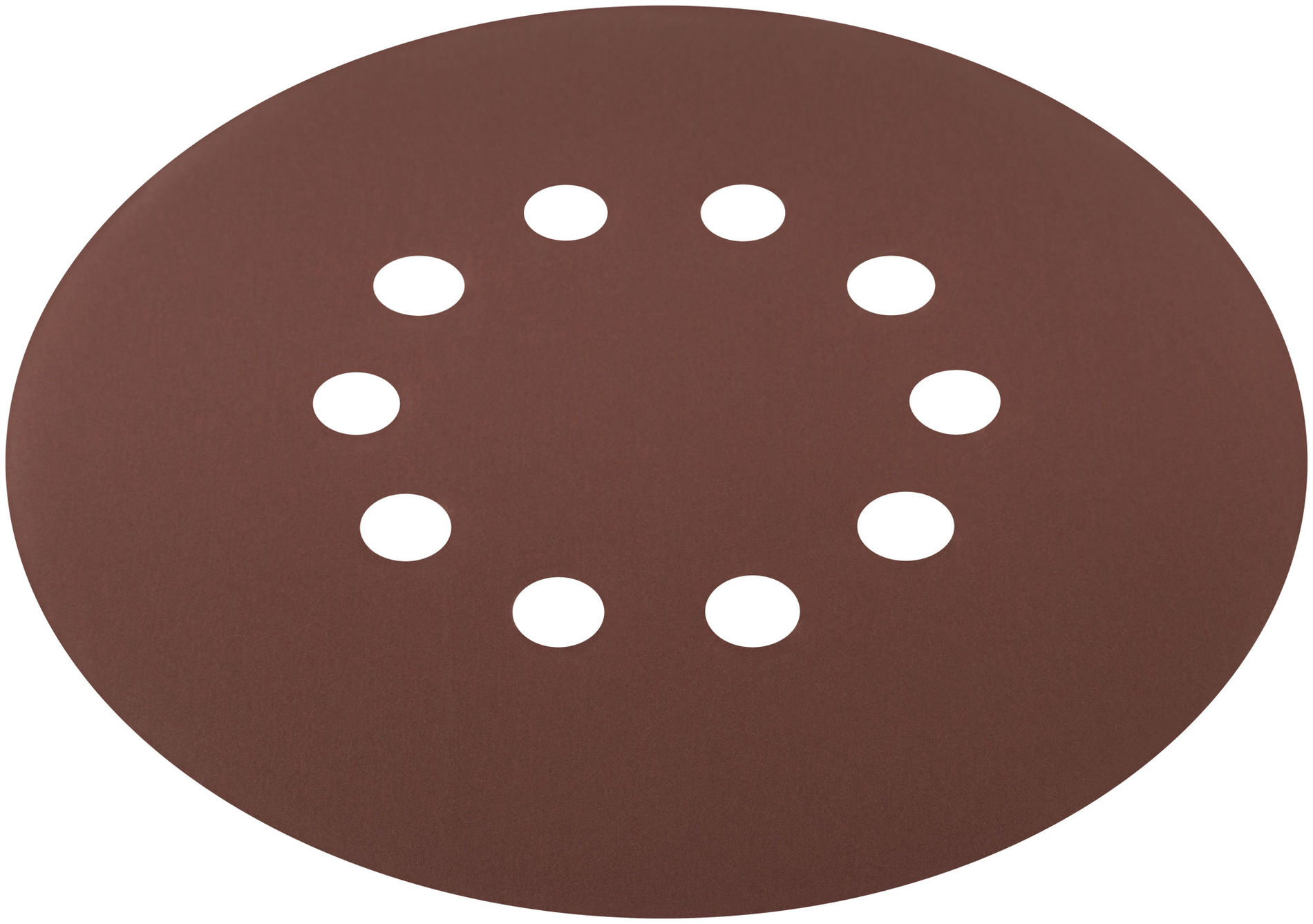 Круги шлифовальные с отверстиями (липучка), алюминий-оксидные, 225 мм, 5 шт. Р 400 (39901)
