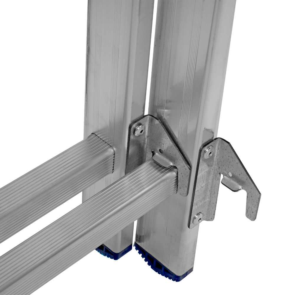 Лестница, 3 х 11 ступеней, алюминиевая, трехсекционная, Сибртех (97821)