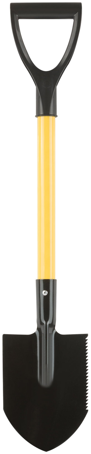 Лопатка туристическая с металлическим черенком и V-ручкой 160х215х760 мм (77234)