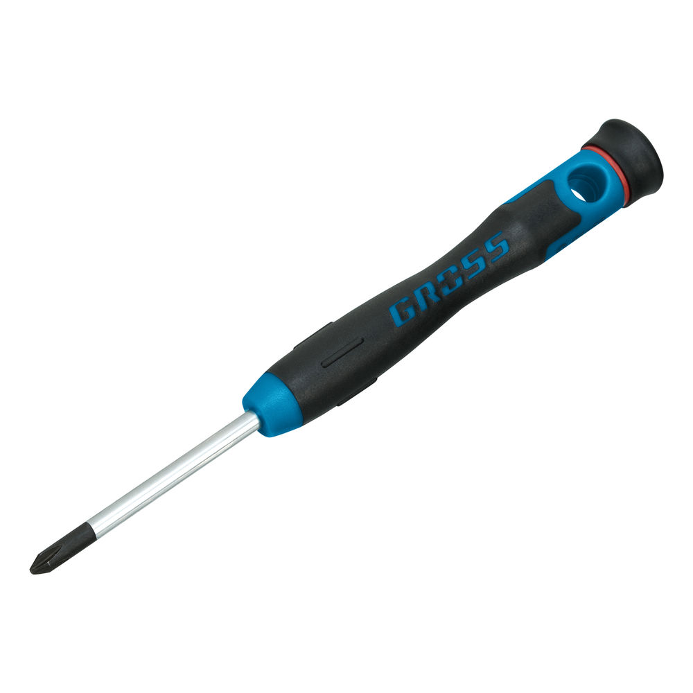 Набор отверток для точной механики, CrMo, двухкомпонентные рукоятки, 6 шт, пластиковый бокс Gross (13347)