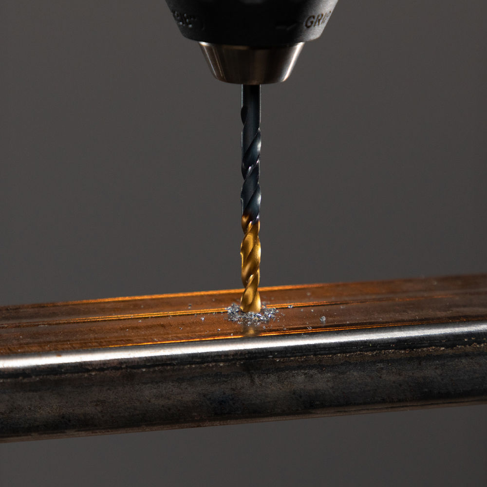 Набор сверл по металлу, 1,5-6,5 мм, HSS-Tin, Golden Tip, 13 шт Denzel (72318)