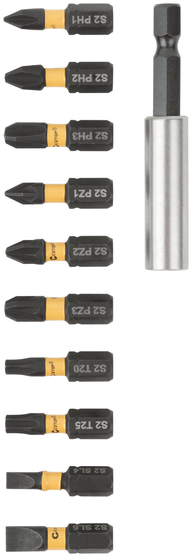 Набор торсионных бит 25мм Компактный, Cutop profi plus, 11 предметов (83-871)