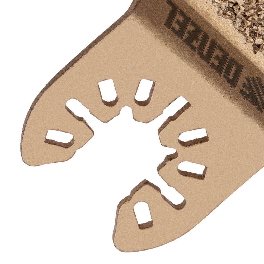 Насадка для МФИ шлифовальная двусторонняя дельта, узкая, HM, по плитке и дереву, 35 мм Denzel (782321)