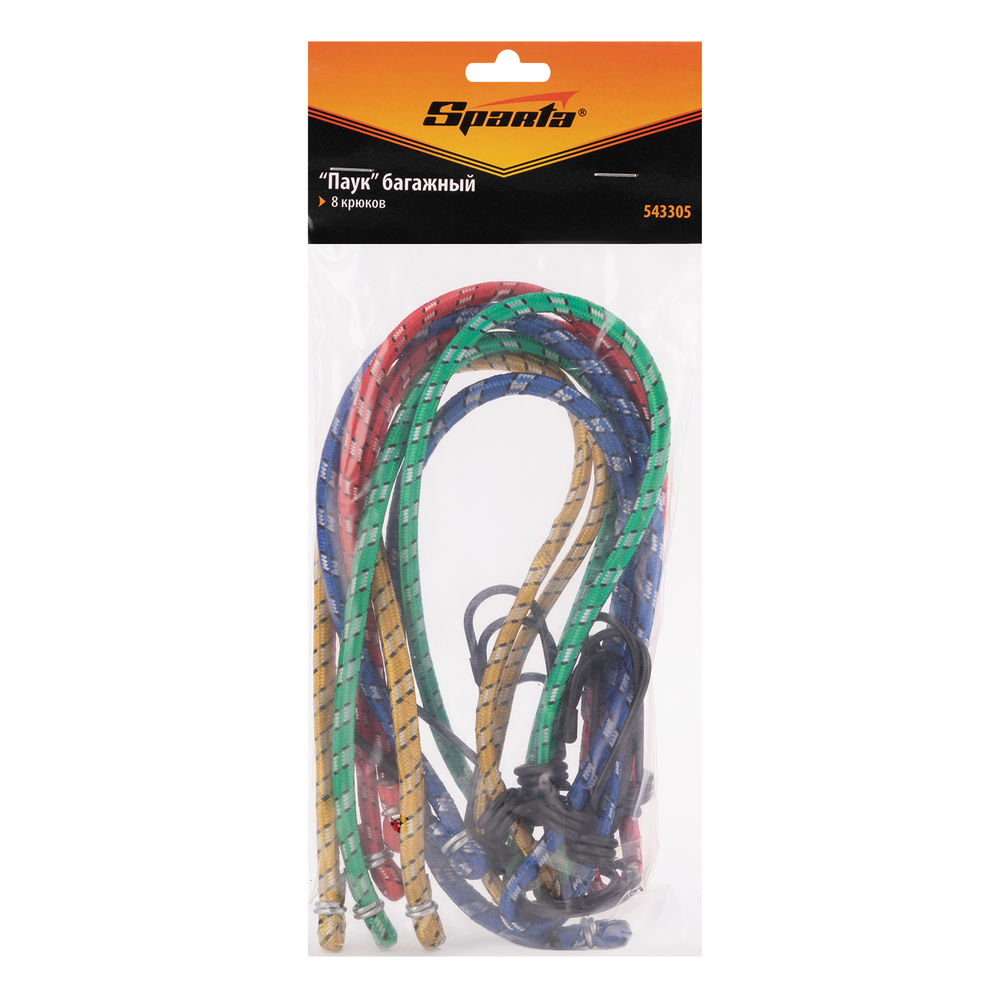 Паук багажный резиновый, 8 крюков Sparta (543305)