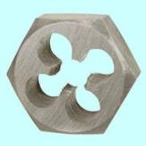 Плашка трубная цилиндрическая G 3/4 шестигранная, 14 ниток/дюйм, S 50мм 9ХС 6g DIN382 CNIC