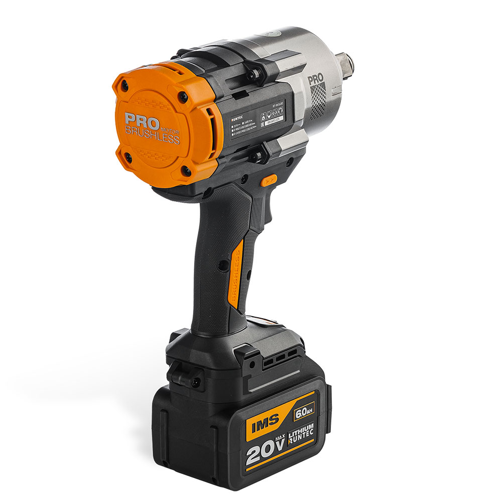 Гайковерт ударный аккумуляторный PRO 3/4, 20В, 2*6Ач, 1600Нм RUNTEC RT-IW1600