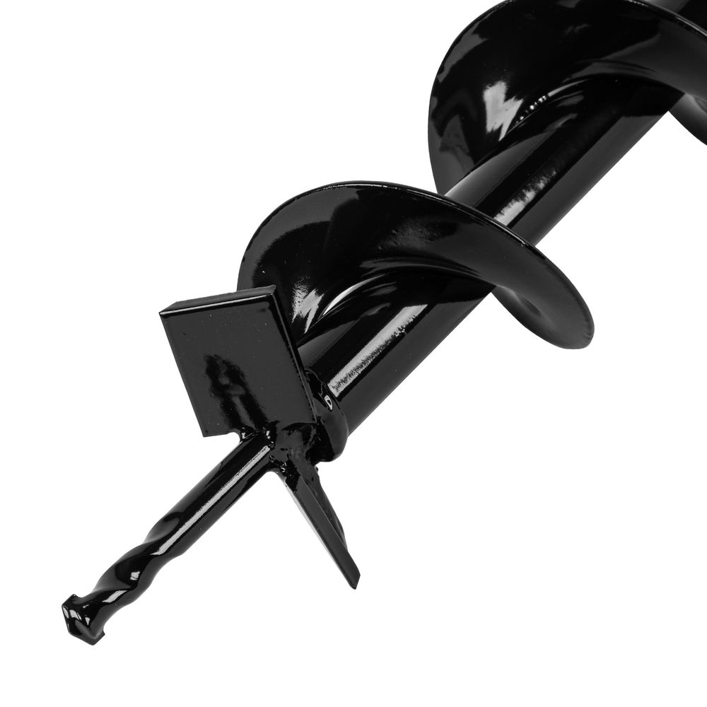 Шнек для грунта E-80, диаметр 80 мм, длина 800 мм,соединение 20 мм, несъемный нож Denzel (56021)