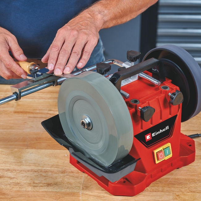 Станок точильный Einhell TC-WG 200, 125 Вт,110 об/мин,круг 200мм,мокрое шлиф (4418008)