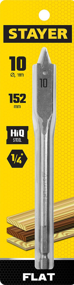 Сверло перовое по дереву Flat, 12 x 152 мм STAYER 2950-12_z01