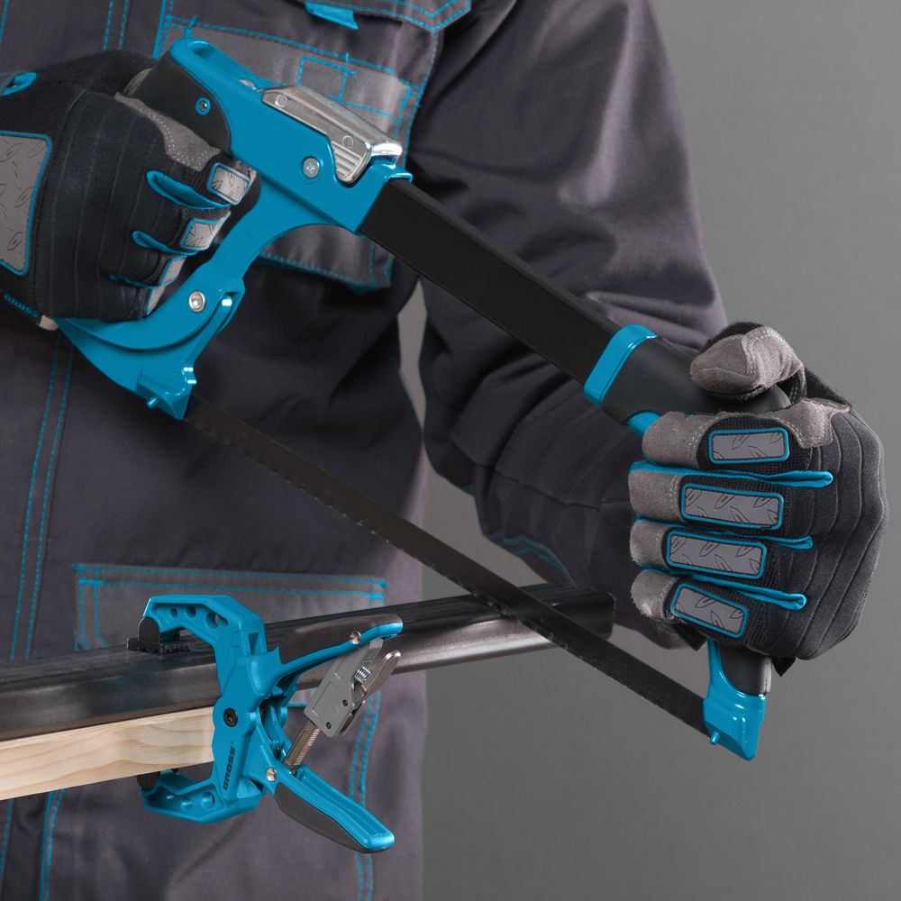 Струбцина клещеобразная 1-1/2, пластиковый корпус, храповой механизм жесткой фиксации, 38 мм Gross (20801)