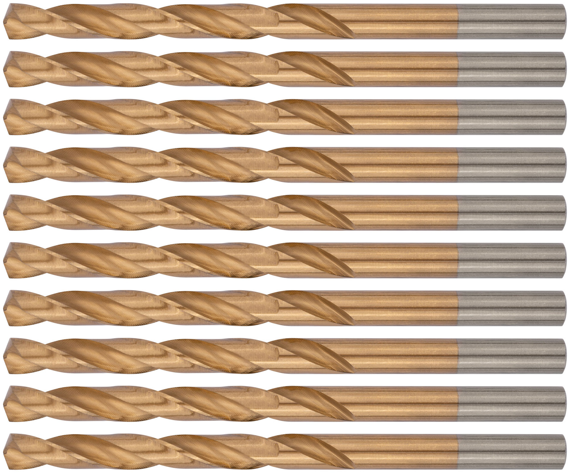 Сверла HSS по металлу, титановое покрытие 6,5 мм (10 шт.) (34165)