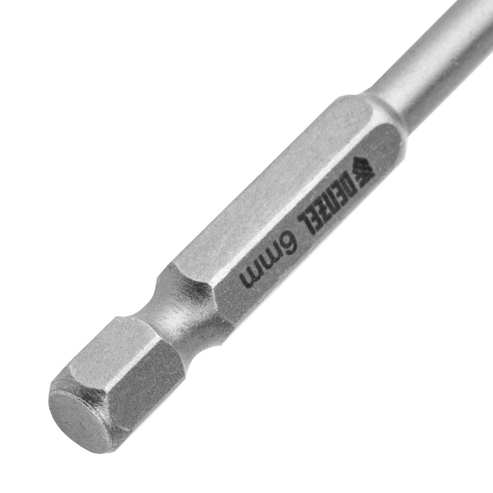 Сверло по керамической плитке 6 мм, крестовая пластина, шестигранный хвостовик// Denzel (728053)