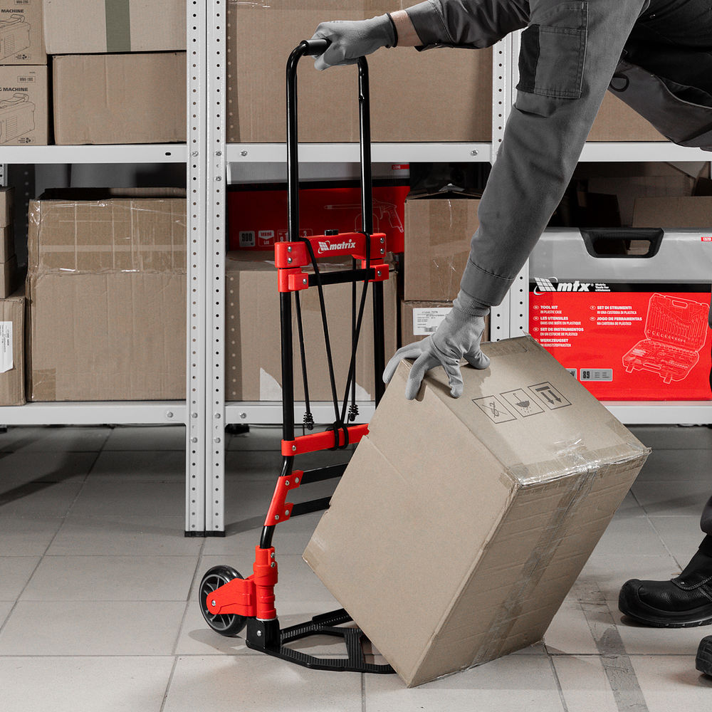 Тележка хозяйственная, складная, 2 колесная, грузоподъемность 80 кг Matrix