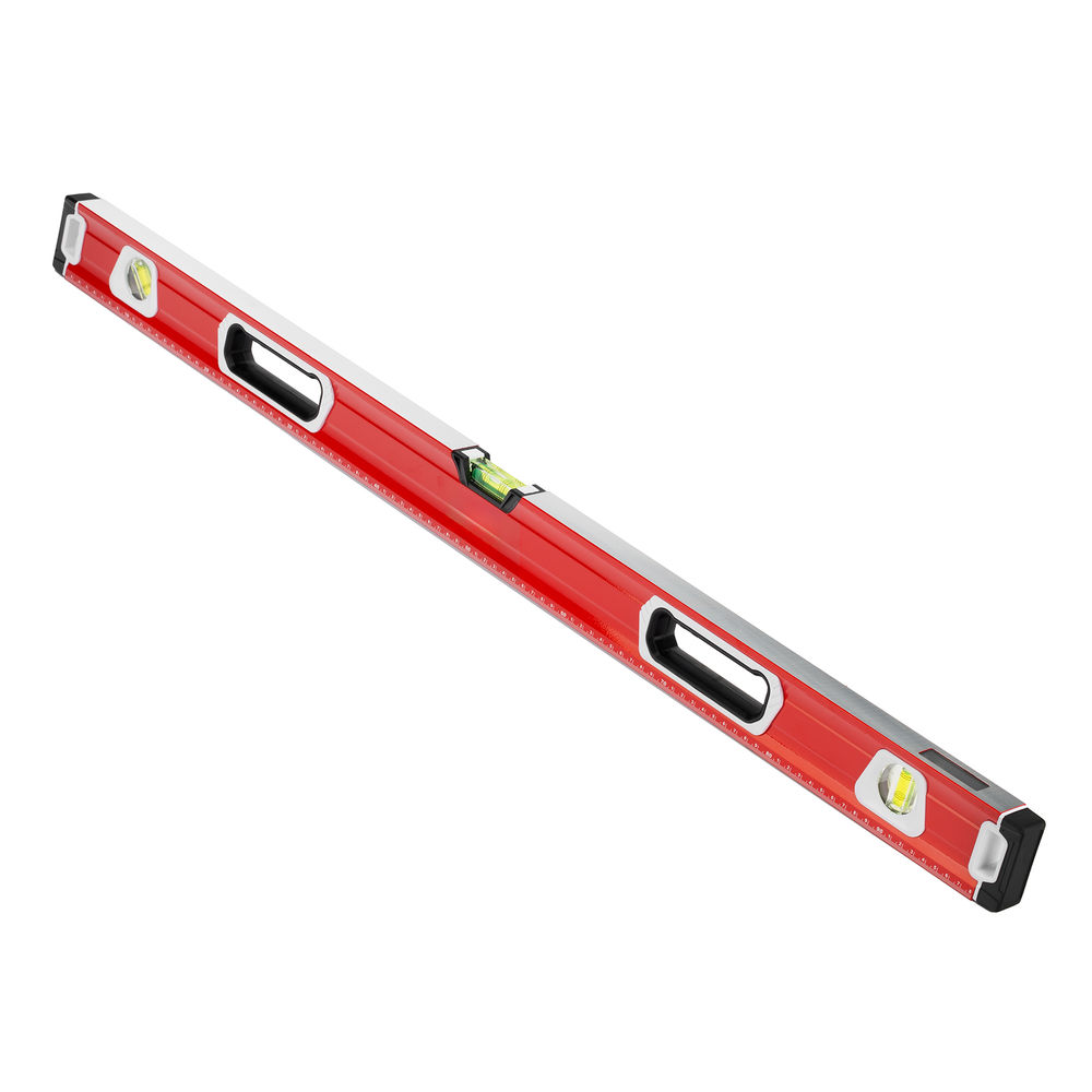 Уровень алюминиевый, магнит, фрезерованный, 3 глазка (1 зеркальный) двухкомпонентные рукоятки, 1000 мм Matrix (34733)