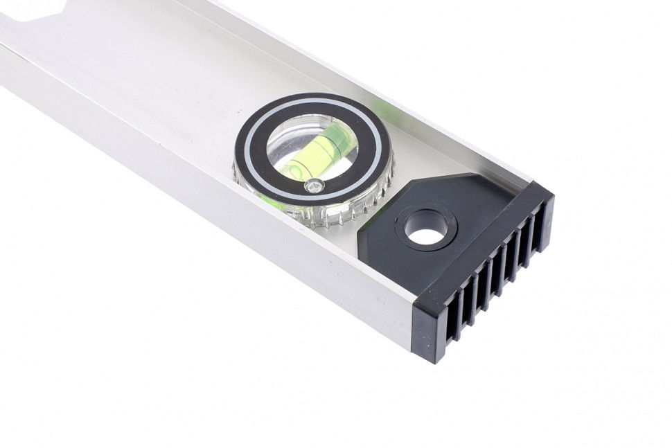 Уровень алюминиевый Рельс, 400 мм, 3 глазка (1 поворотный) Matrix (34020)