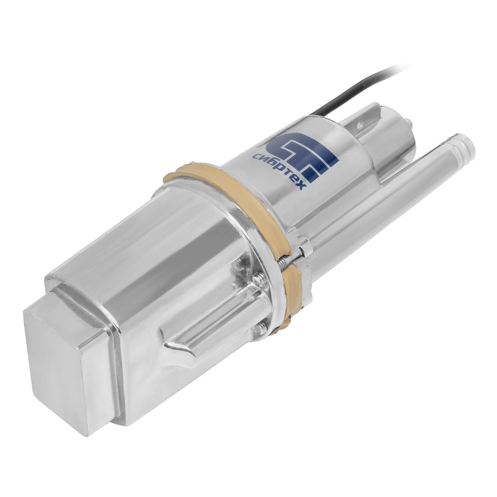 Вибрационный насос СВН300-25, верхний забор, 300 Вт, напор 75 м, 1200 л/ч, кабель 25 м Сибртех (99303)