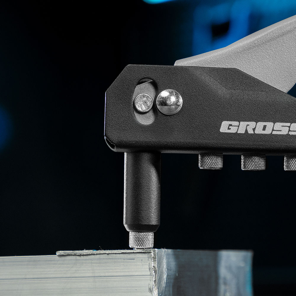 Заклепочник ручной, 260 мм, заклепки 2,4-3,2-4,0-4,8 мм Gross (40415)