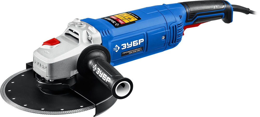 УШМ 2200 Вт d230 мм Профессионал ЗУБР УШМ-П230-2200 П