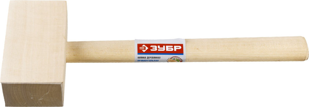 Киянка деревянная прямоугольная 330 г 70?50 мм ЗУБР 2045-06