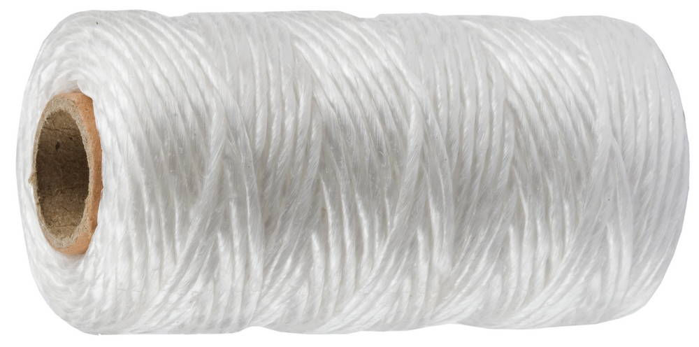 Шпагат полипропиленовый d 1.8 мм, 60 м, 1200 текс, 50 кгс, белый ЗУБР 50031-060