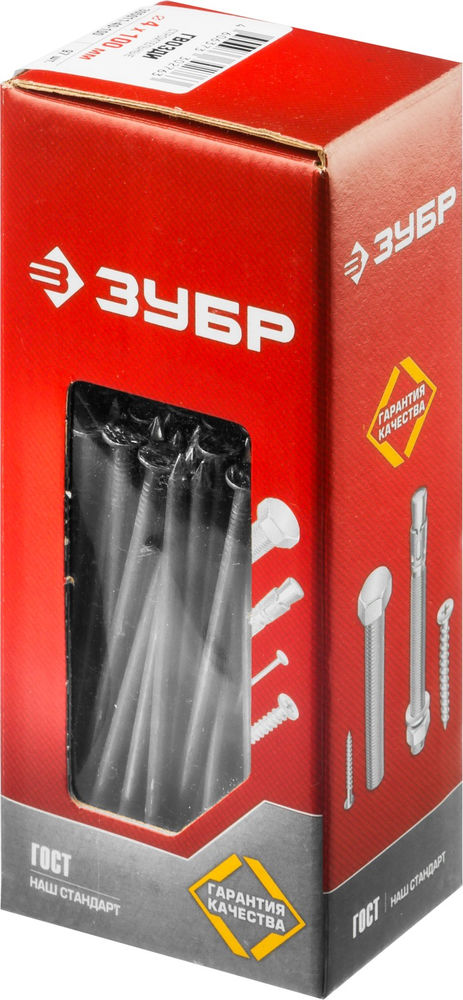 Гвозди строительные 100 x 4 мм, 1 кг, ГОСТ 4028-63 ЗУБР 305011-40-100