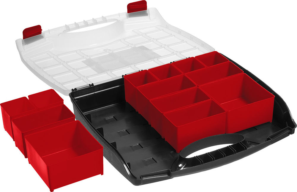 Органайзер 325 х 280 х 60 мм пластиковый с 13 съемными лотками ЗУБР ВОЛГА-13 38034-13
