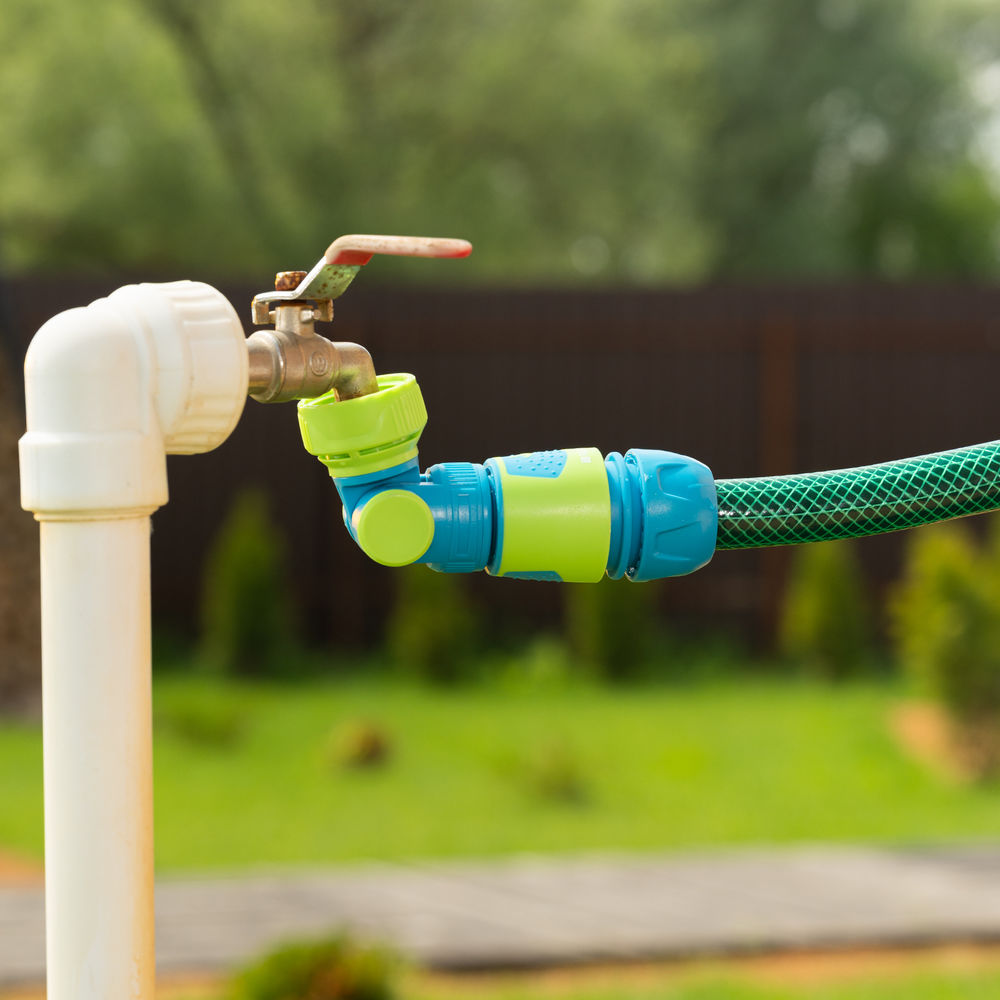 Адаптер штуцерный, шарнирный, с переключателем, 1/2-1, Palisad Luxe (65781)