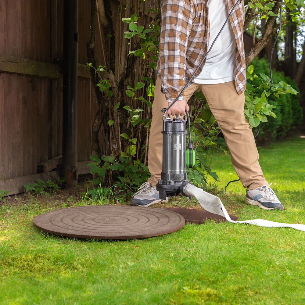 Фекальный насос СФН1500-Н, 1500 Вт, напор 19 м, 25000 л/ч, нож Сибртех (99805)