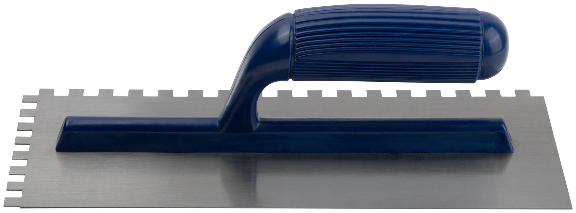 Гладилка стальная, пластиковая ручка 280х130 мм, зубчатая, зуб 8х8 мм (05118М)