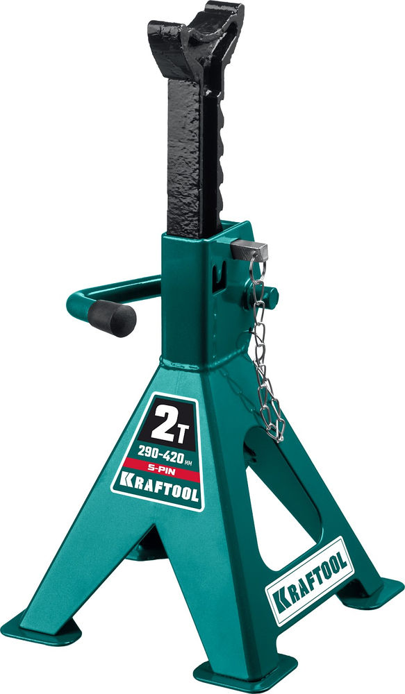 Усиленная страховочная подставка со штифтом S-PIN, 2 т, 290–420 мм KRAFTOOL 43465-2
