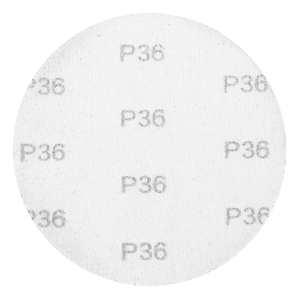 Круг абразивный на ворсовой подложке под липучку, P 36, 125 мм, 10 шт Matrix (73833)