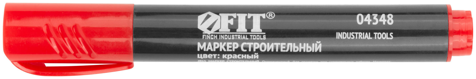 Маркер строительный перманентный, красный (04348)