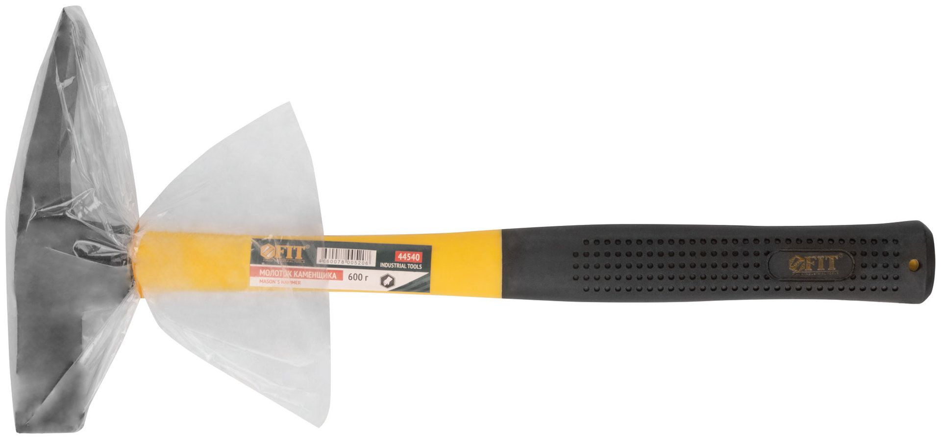 Молоток каменщика, фиберглассовая усиленная ручка 600 гр. (44540)