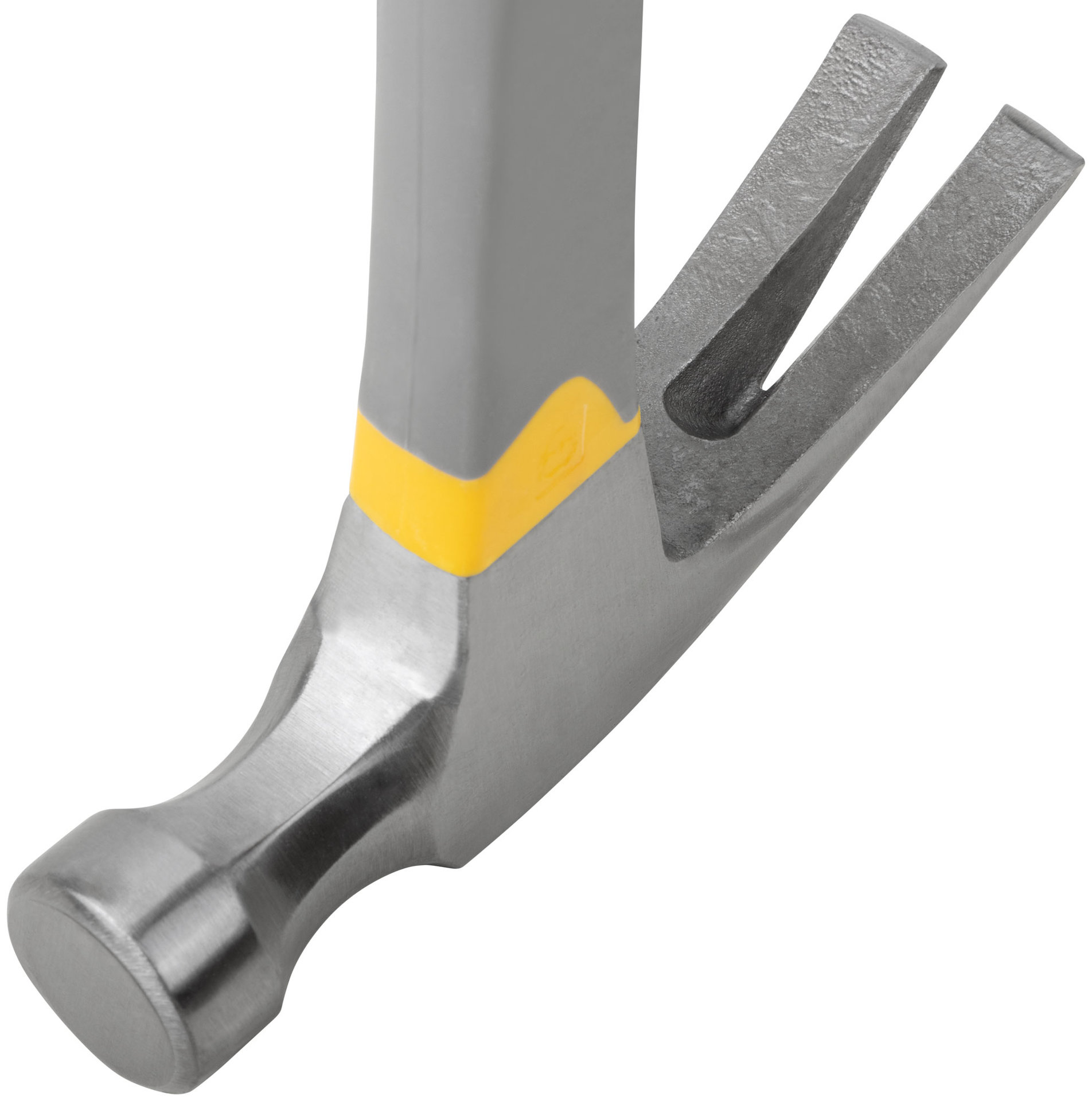 Молоток-гвоздодер, фиберглассовая усиленная 3-х цветная ручка, Профи 29 мм, 450 гр. (44776)