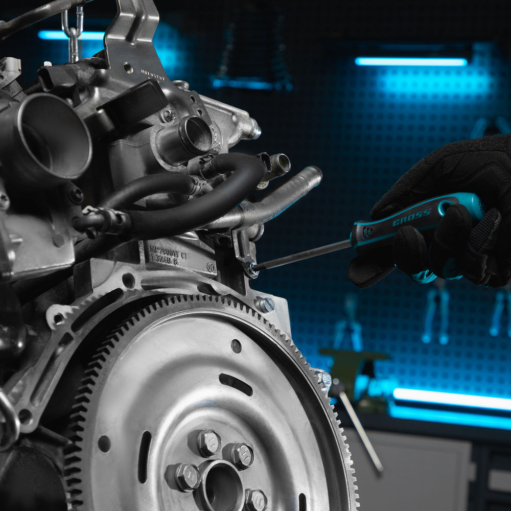 Набор инструментов, 1/4, 1/2, CrV, 120 зубьев, 115 предметов Gross