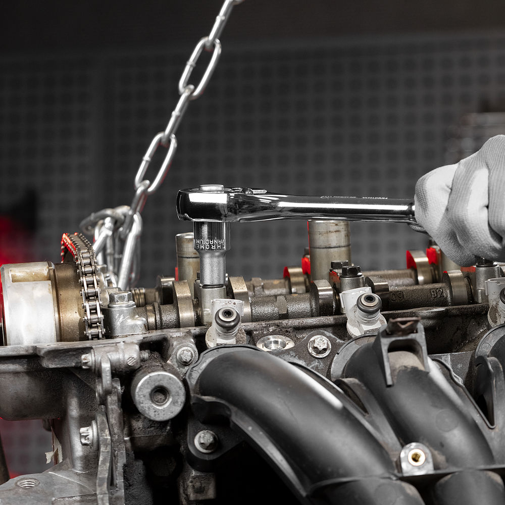 Набор торцевых головок, 1/2, головки 10 - 24 мм, с трещот. ключом, 12 предметов Matrix