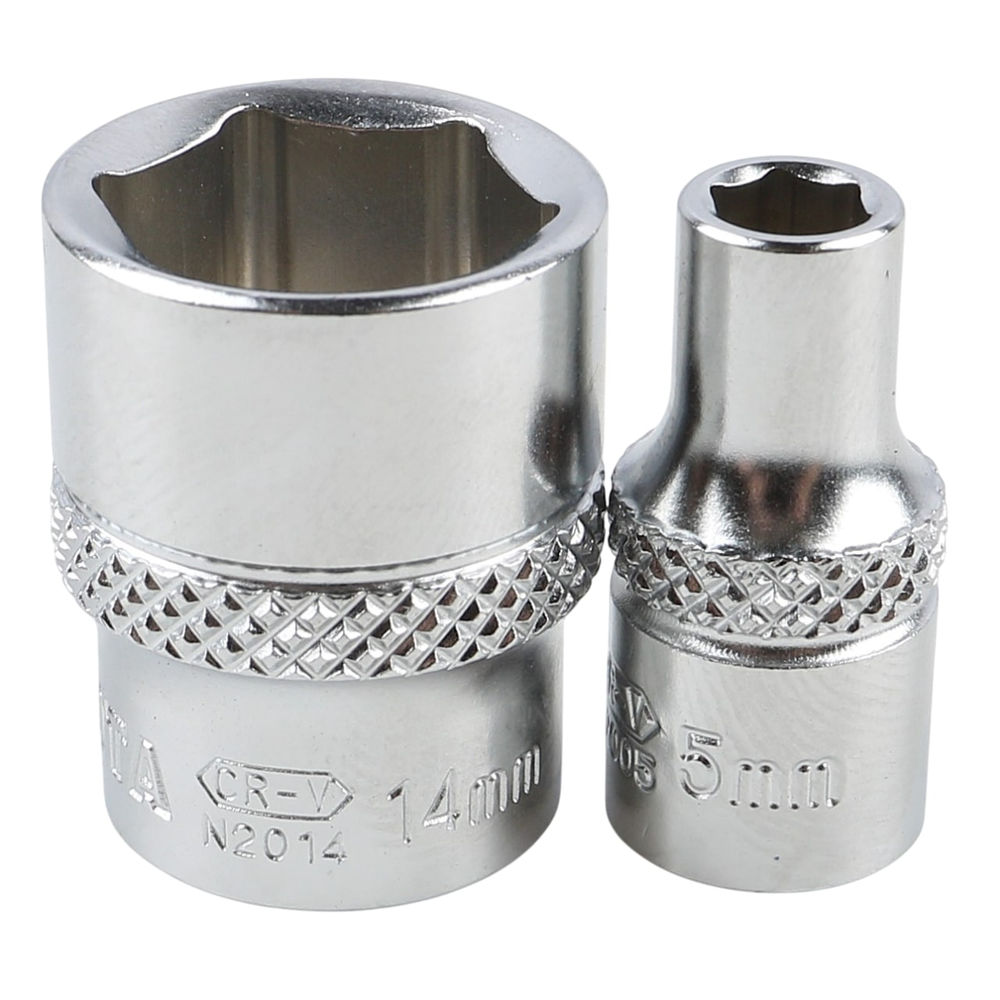 Набор торцевых головок 6-ти гранных 10 пр. на линейке, 5-14 мм 1/4 Licota TBS-22101