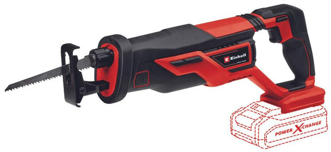 Пила сабельная акк. Einhell PXC TE-AP 18/26 Li, 18В,ход 26мм,0-2600/мин,180мм,Quck,без АКК и ЗУ (4326290)