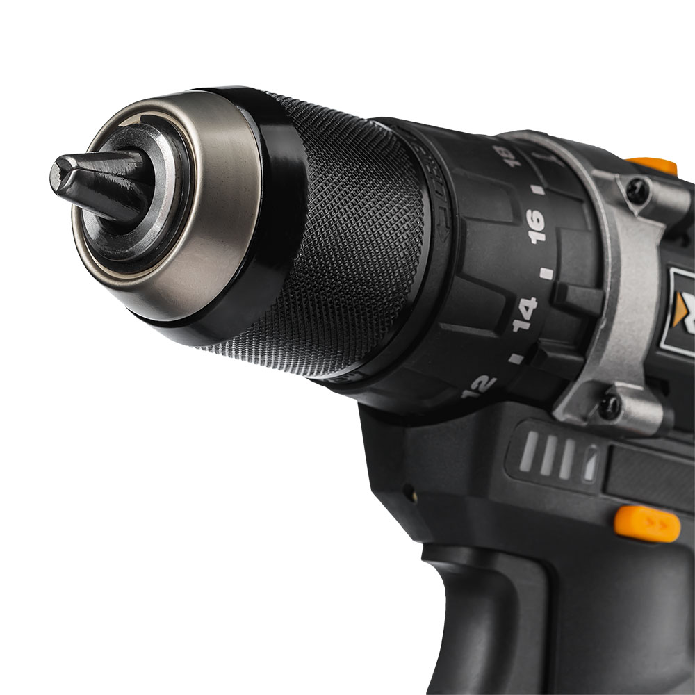 Дрель-шуруповерт ударная аккумуляторная PRO 13 мм,16В, 2*2Ач, 45Нм RUNTEC RT-ID121