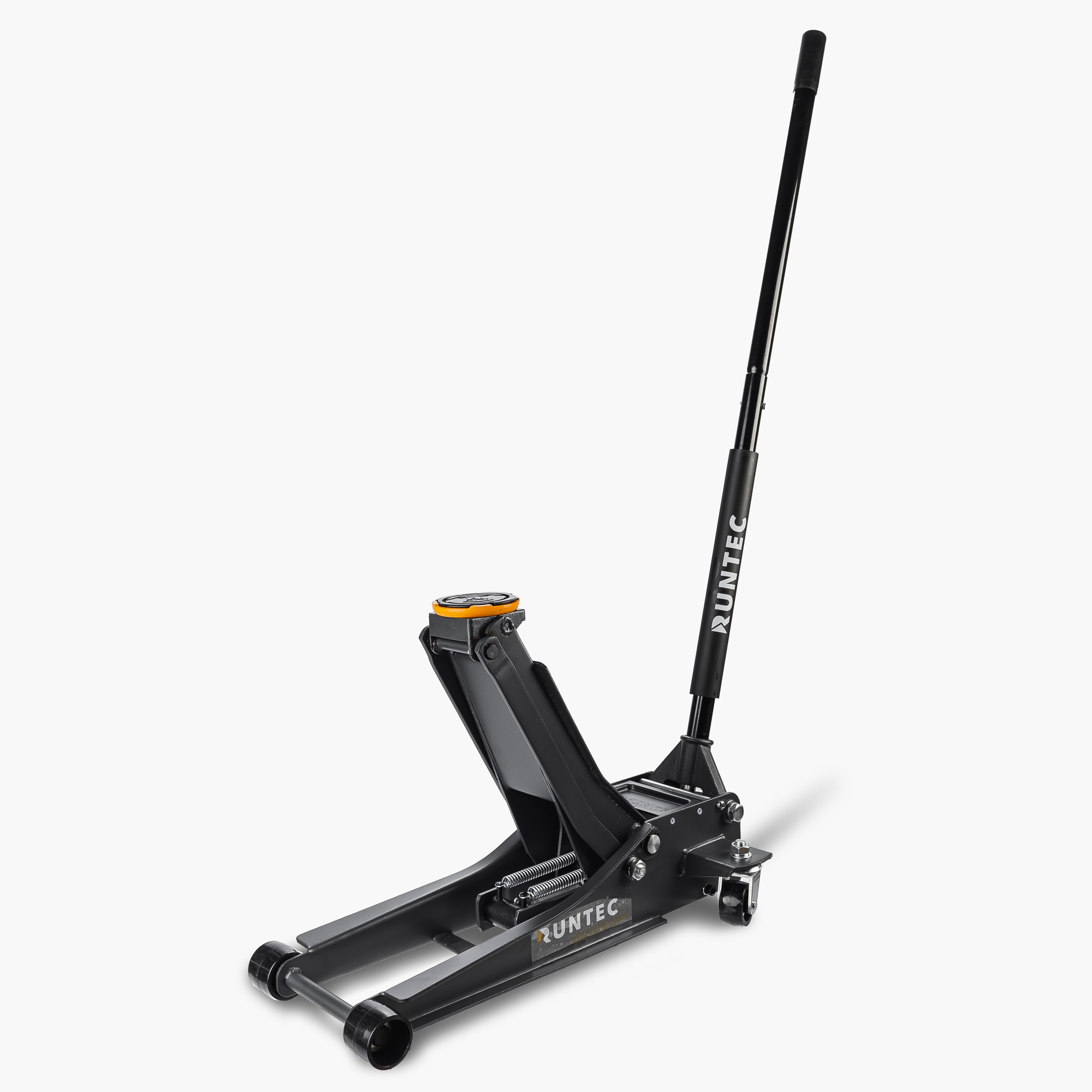 Домкрат подкатной низкого подхвата 3 т, 75-505 мм, усиленный Quick Up RUNTEC RT-PJL3Q