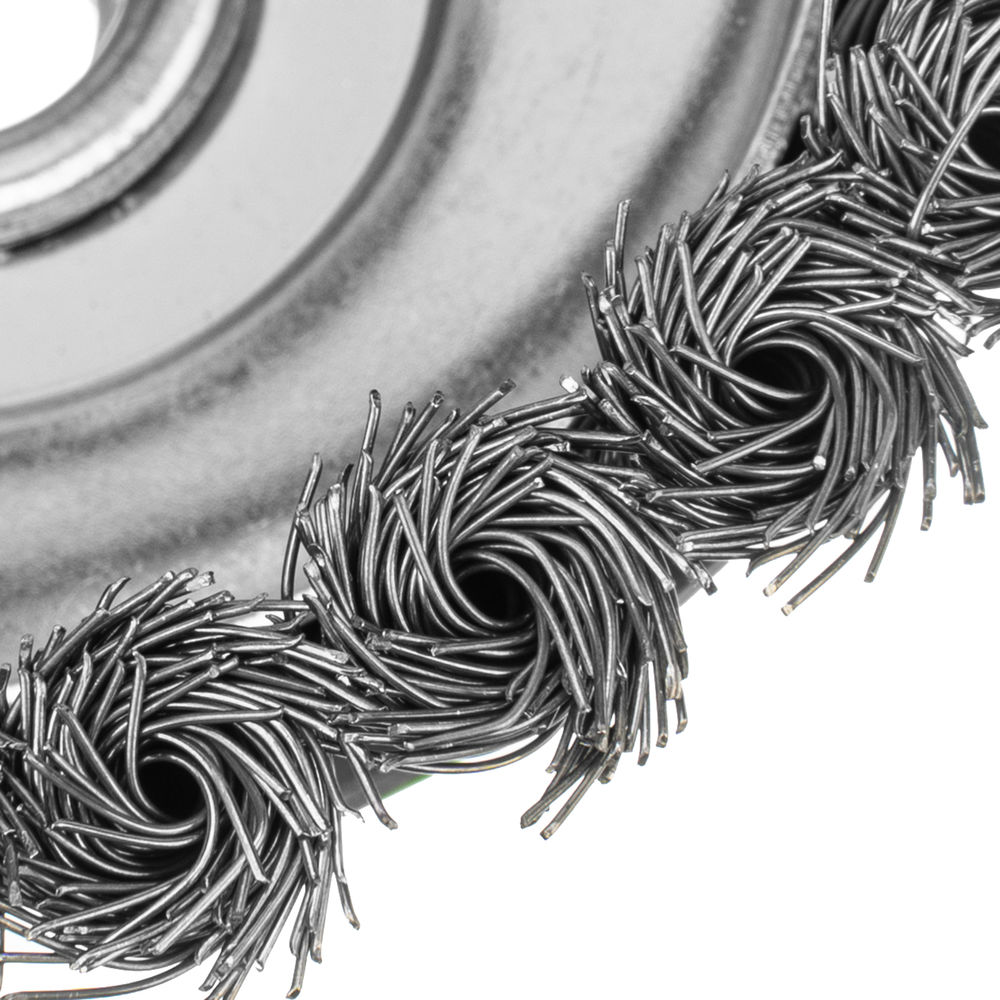 Щетка для УШМ, 125 мм, М14, чашка, крученая металлическая проволока Сибртех (746277)