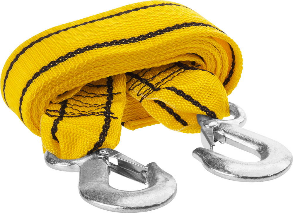 Трос буксировочный 2 крюка, 4 м, сумка, 3.5 т STAYER 61207-3.5