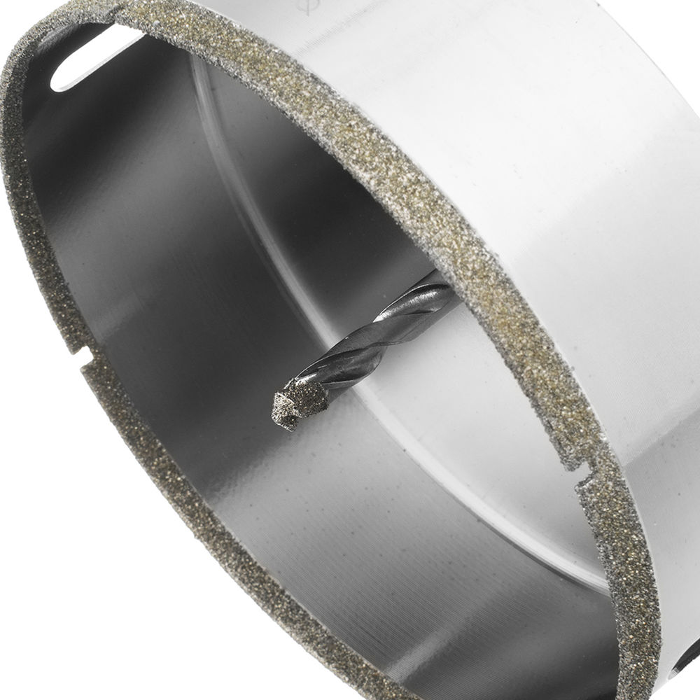 Сверло алмазное по керамограниту, 120 х 67 мм, трехгранный хвостовик Matrix (726963)