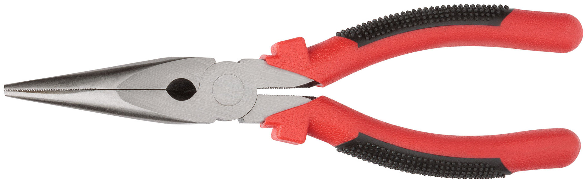 Тонконосы Стандарт, красно-черные пластиковые ручки, полированная сталь 200 мм (48300)