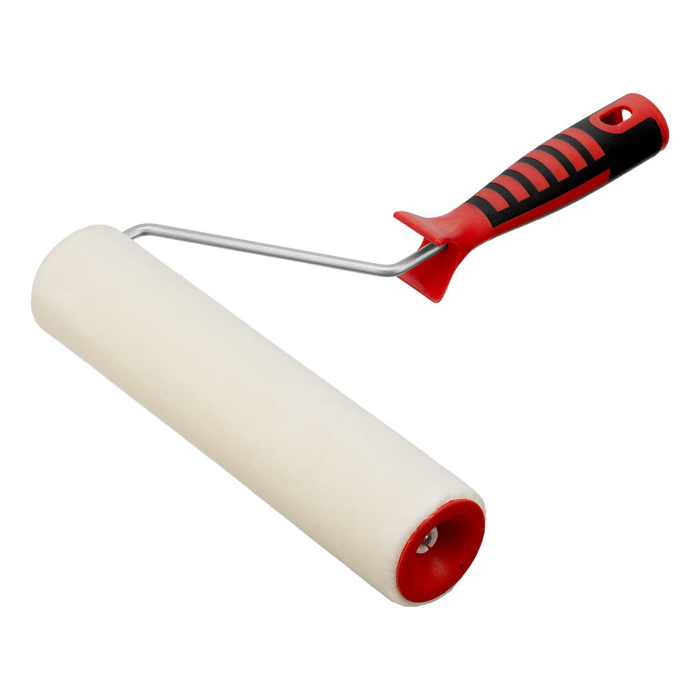 Валик Велюр с двухкомпонентной ручкой, 250 мм, ворс 4 мм, D 48 мм, D ручки 6 мм, шерсть Matrix (80663)