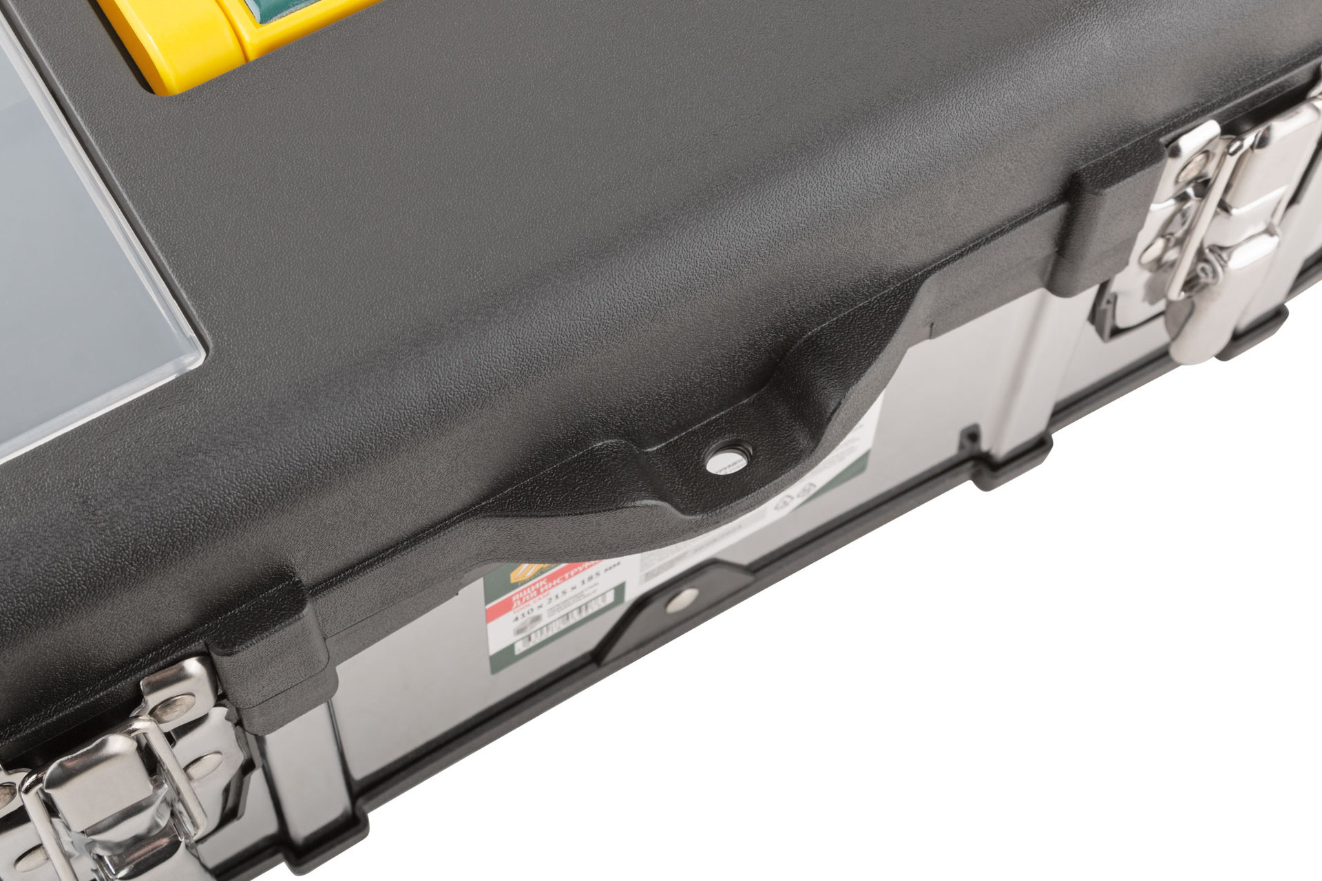 Ящик для инструмента пластиковый 16 ( 410х215х185 мм ) замки и стенки нерж. сталь