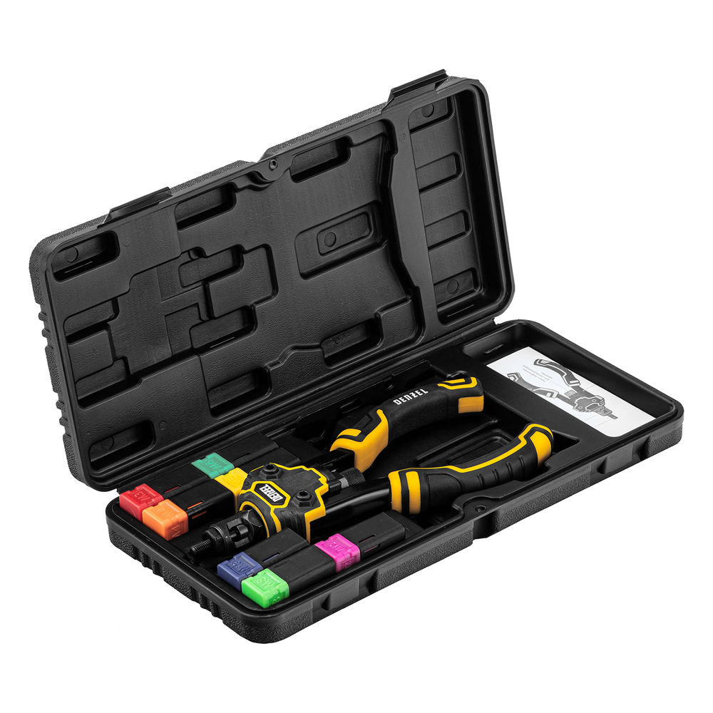 Заклепочник для резьбовых заклепок, двуручный, заклепки М3, М4, М5, М6, М8, М10, M12 Denzel (40501)