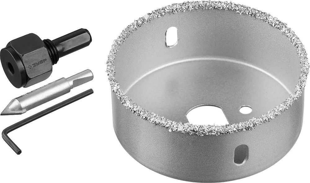 Коронка-чашка 76 мм, L 25 мм, карбид вольфрама ЗУБР Профессионал 33360-076_z01