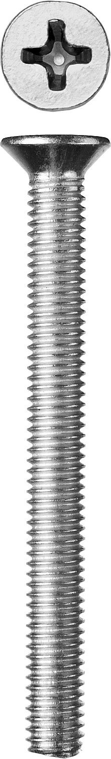 ЗУБР DIN 965, кл. пр. 4.8, M6 х 60 мм, цинк, 5 кг, винт с потайной головкой (303110-06-060)
