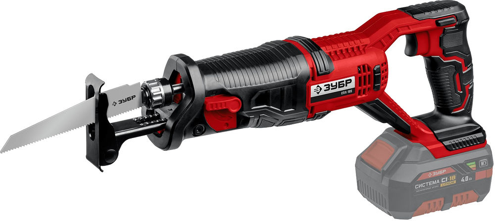 Сабельная пила 18 В 180 мм без АКБ ЗУБР С1-18 СПЛ-185